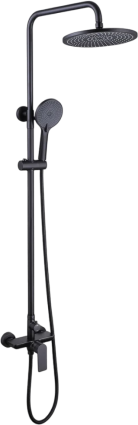 Душевая стойка Abber Weiss Insel AF8020B черная матовая