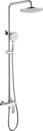 Душевая стойка Abber Weiss Insel AF8020W белая, хром