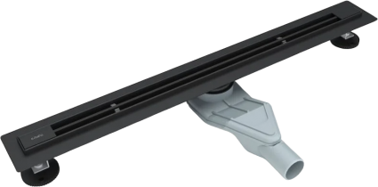 Душевой лоток Esbano Slim Line 60 cм, матовый черный