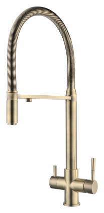 Смеситель Zorg Clean Water ZR 337 YF bronze для кухонной мойки