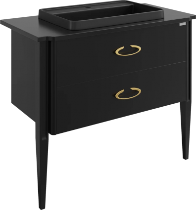 Тумба для комплекта STWORKI Luna 100 black matt