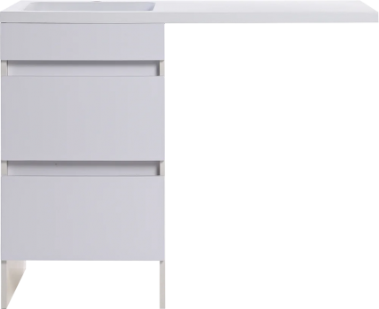 Тумба для комплекта Orange Sistema 50 L белый глянец, с ящиками, под стиральную машину