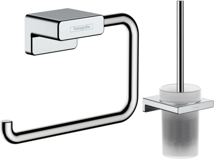 Набор Hansgrohe AddStoris Держатель туалетной бумаги 41771000 + Ершик 41752000 хром