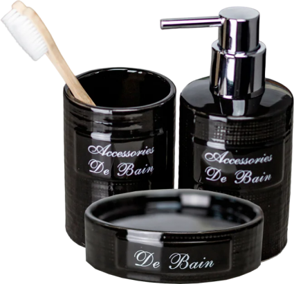 Набор Bath Plus Bain Noir W-CE0986A-SET3