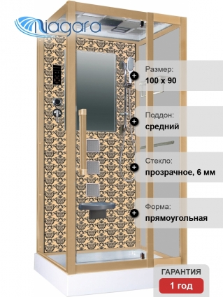 Душевая кабина Niagara Lux 7714G золото