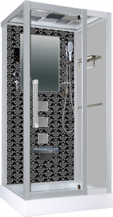 Душевая кабина Niagara Lux 7714B хром, черный