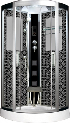 Душевая кабина Niagara Lux 7715B хром, черный