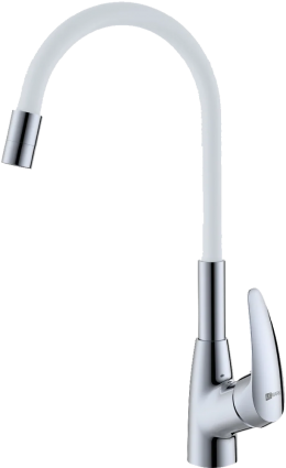 Смеситель для кухни Lemark Linara LM0415C-White с гибким изливом