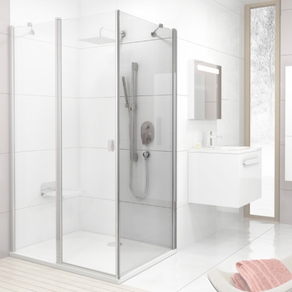 Боковая стенка Ravak CPS-80 Transparent, профиль блестящий