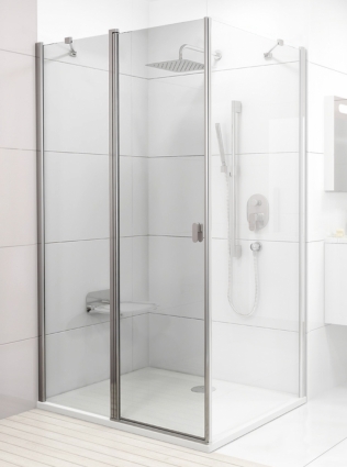 Дверь для душевого уголка Ravak CRV2-110 Transparent, профиль блестящий