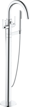 Напольный смеситель для ванны с душем Kludi Nova Fonte Puristic 205900515 хром