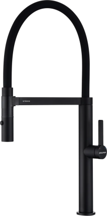 Смеситель для кухни Paulmark Leader Le214101-401 с гибким изливом, антрацит