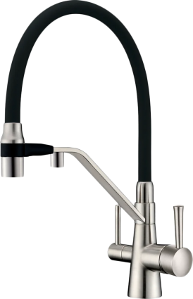 Смеситель для кухни Zorg Sanitary ZR 356 YF-Nickel никель