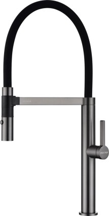 Смеситель для кухни Paulmark Leader Le214101-B с гибким изливом, беретта