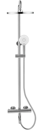 Душевая стойка Bronze de Luxe Scandi 11060C хром