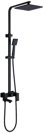 Душевая стойка Abber Daheim AF8216B черная матовая