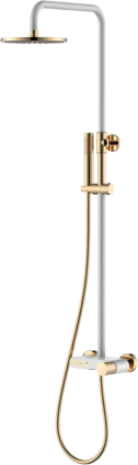 Душевая стойка Boheme Stick 128-WG.2 white touch gold