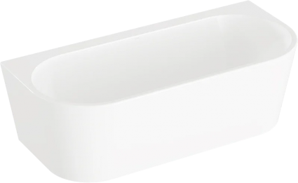 Акриловая ванна VitrA Geo 65420006000 180x80 см, отдельностоящая, овальная, со сливом-переливом