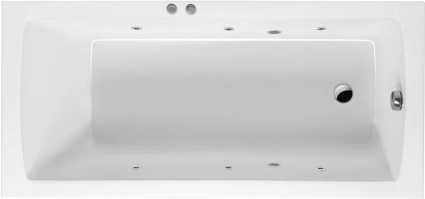 Акриловая ванна Excellent Aquaria WAEX.AQU15.SOFT 150x70 см, с гидромассажем, с каркасом, со сливом-переливом