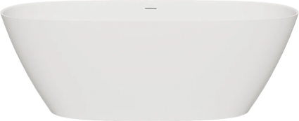 Ванна из искусственного камня Salini Sofia S-Sense 185x90 см, отдельностоящая, овальная, со сливом-переливом, с донным клапаном