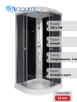 Душевая кабина Niagara Eco E100/13/TN 100х100 см