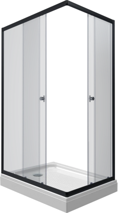 Душевой уголок Triton Вента Блэк Щ0000057855 100х80 см с поддоном