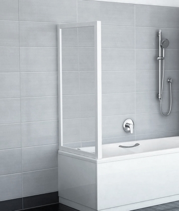 Боковая стенка Ravak APSV-75 Transparent, профиль белый