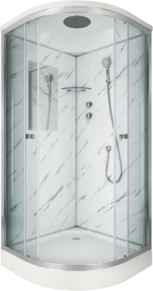 Душевая кабина Niagara Luxe 7702M 100х100, серебро