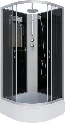 Душевая кабина Niagara Classic NG-3502-14BKT 100х100 см, без крыши, с тропическим душем