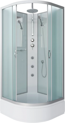 Душевая кабина Niagara Classic NG-3301-14BKTG 90х90 см, без крыши, с гидромассажем и тропическим душем
