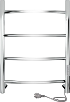 Полотенцесушитель электрический Indigo Arc Lux LCALE60-40Rt серебристый