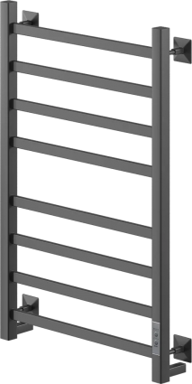 Полотенцесушитель электрический Ника Step 1 80/50, матовый черный RAL9005