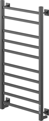 Полотенцесушитель электрический Ника Step 2 100/50, матовый черный RAL9005