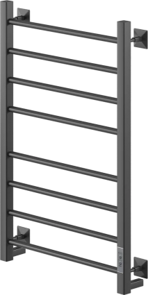 Полотенцесушитель электрический Ника Step 3 80/40, матовый черный RAL9005