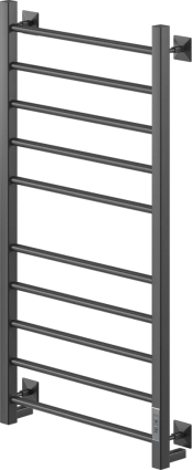 Полотенцесушитель электрический Ника Step 3 100/50, матовый черный RAL9005