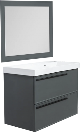 Мебель для ванной La Fenice Elba Twin 100 серая