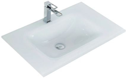 Мебельная раковина BelBagno BB810/465-LV-VTR-BL белая