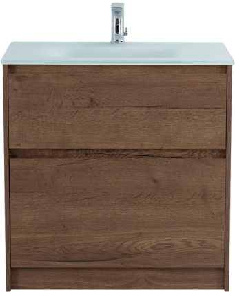 Тумба с раковиной BelBagno Kraft 80 напольная, rovere tabacco, раковина BB810/465-LV-VTR-BL