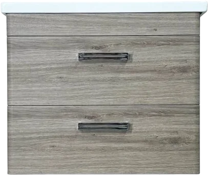 Тумба с раковиной Style Line Лотос 70 Plus подвесная, сосна лофт
