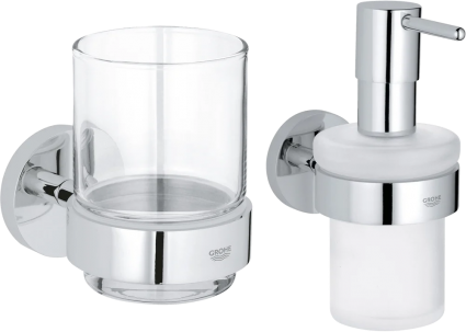 Набор Grohe Essentials Стакан 40447001 + Дозатор 40448001