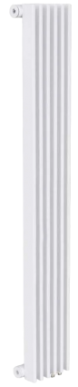 Радиатор стальной KZTO Параллели В1-1750 6 секций, нижнее правое подключение, белый