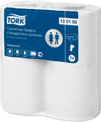 Туалетная бумага Tork Advanced 120158 T4 (Блок: 4 рулона)