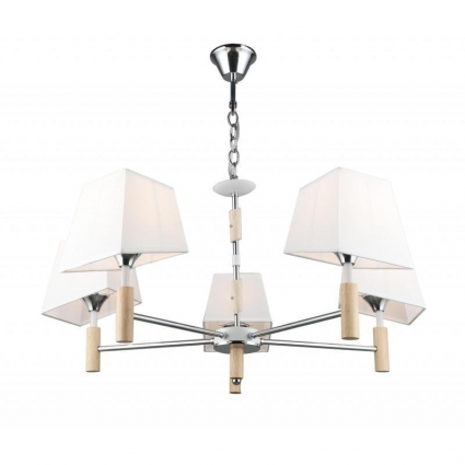 Подвесная люстра IMEX MD.4221-5-P-CH+WH