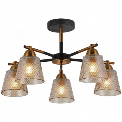 Потолочная люстра Illumico IL8226-5COU-79 BK GD