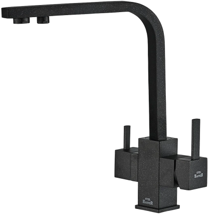 Смеситель для кухни Zorg Steel Hummer SH 905 BLACK черный металлик