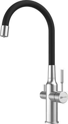Смеситель для кухни Lemark Expert LM5083S-Black сталь, черный