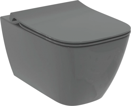 Унитаз подвесной Ideal Standard I Life B T533058 безободковый, с микролифтом, технология RimLS+, серый