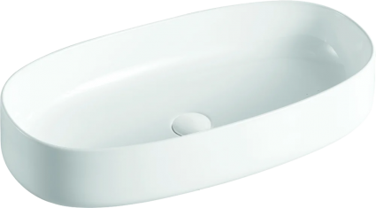 Раковина Orange B07-675W белый глянец