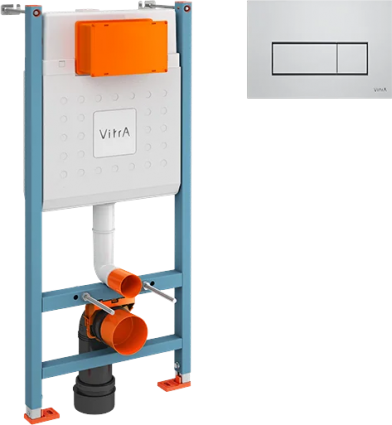 Система инсталляции для унитазов VitrA V-Fix Core 738-5800-01 с кнопкой смыва Root R 740-2280 хром