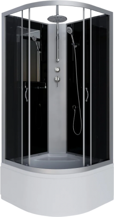 Душевая кабина Niagara Classic NG-2508-14BKT 90х90 см, без крыши, с тропическим  душем